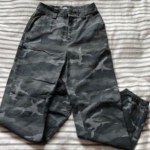 TNA camo cargo pants from Aritzia